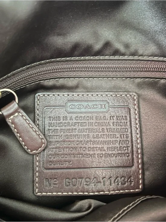 Vintage COACH Bleecker Legacy Flap Brown Leather Shoulder Bag 11434 - Picture 3 of 11